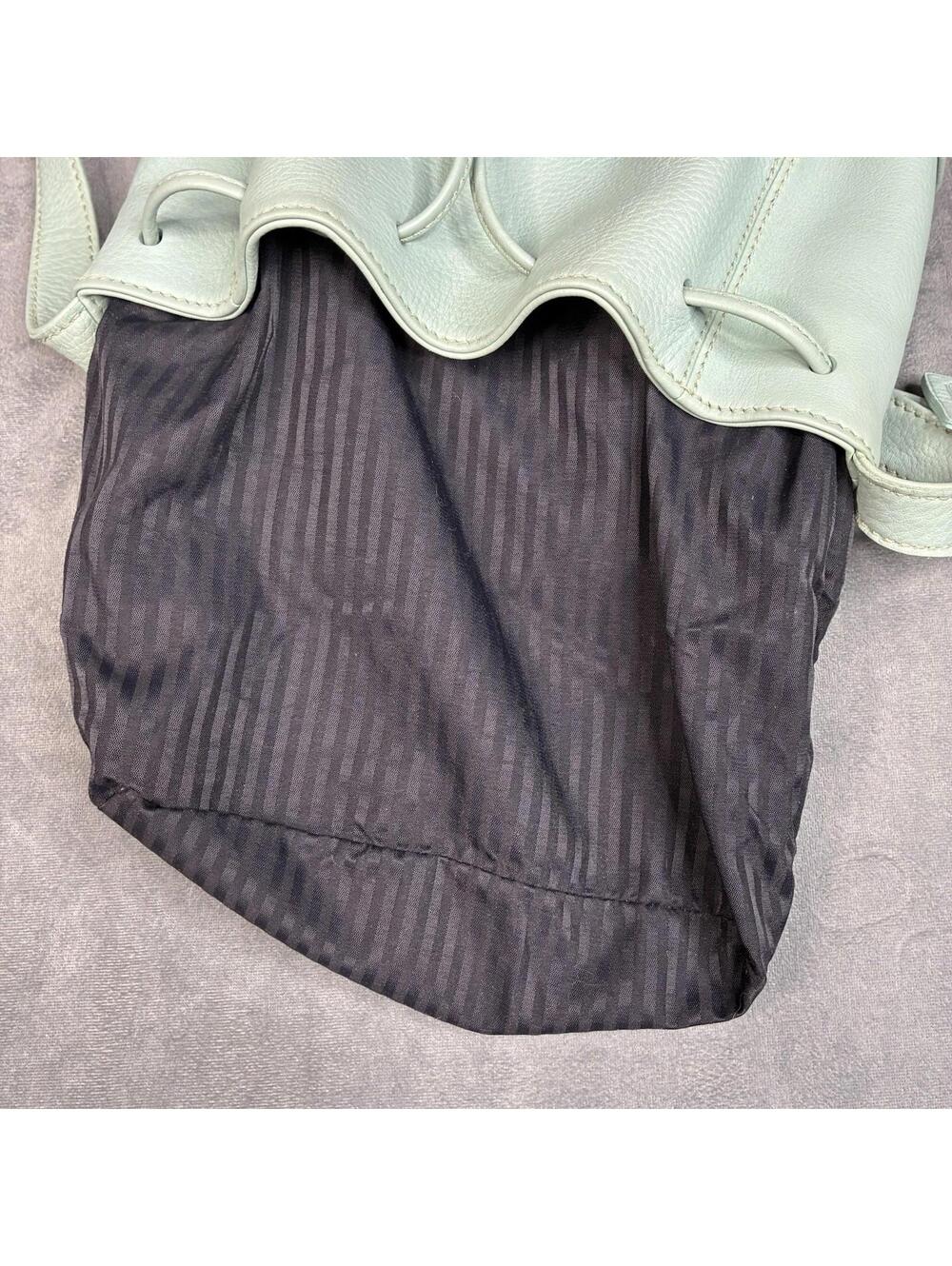 Vintage Coach Sonoma Drawstring Bucket Bag 4926 Mint Green Leather USA - Picture 15 of 15